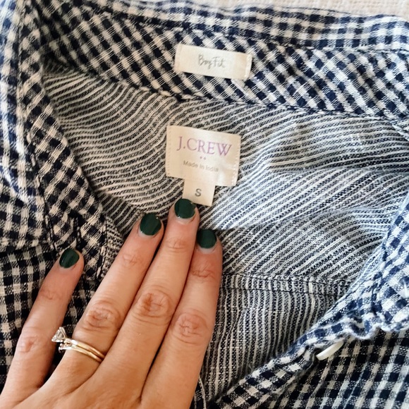 J Crew Gingham Button Down - Picture 2 of 2